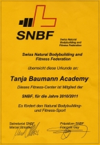 SNBF Membership Certificate